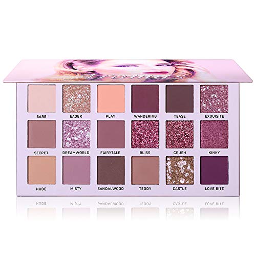 UCANBE 18 Colors Aromas Nude Eyeshadow Palette Long Lasting Multi Reflective Shimmer Matte Glitter Pressed Pearls Eye Shadow Makeup Pallet