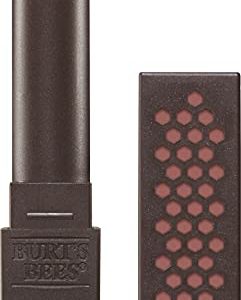 Burts Bees 100% Natural Glossy Lipstick, Peony Dew – 1 Tube