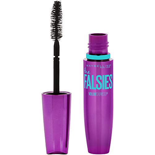 Maybelline Volum’ Express the Falsies Volumizing, Washable Mascara, Blackest Black, 1 Count (Packaging May Vary)