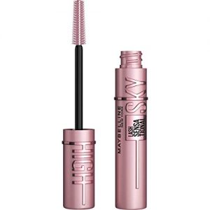 Maybelline Sky High Washable Mascara Makeup, Volumizing Mascara, Buildable, Lengthening Mascara, Defining, Curling, Multiplying, Washable Very Black, 0.24 fl. oz.