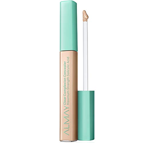 Almay Clear Complexion Concealer, Matte Finish with Salicylic Acid and Aloe, Oil Free, Hypoallergenic, Cruelty Free, -Fragrance Free, Dermatologist Tested, 100 Light, 0.18 oz