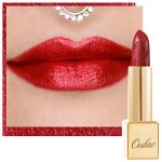 Oulac Metallic Shine Red Lipstick for Christmas, High Impact Lipcolor with Moisturizing Creamy Formula, Vegan & Cruelty-Free, Full-Coverage Lip Color 4.3 g/0.15 oz (Cherry Bomb(12))