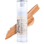 Fifth & Skin (ROSE BEIGE) Better’n Ur Skin Liquid Foundation – Natural – Organic – Gluten Free – Vegan – Cruelty Free – Palm Free – Natural Sun Protection – Healthy, Buildable Coverage – 1 oz.