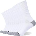 EnerWear 10P Pack Unisex Cotton Moisture Wicking Cushion Crew Socks